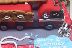 firetruck cake