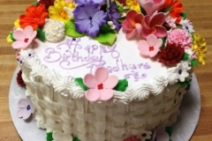 braided buttercream cake