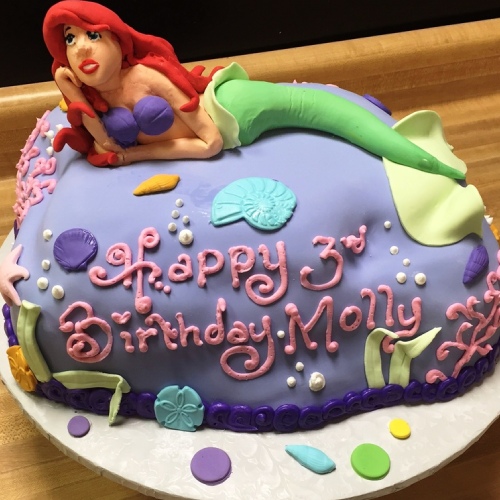 the little mermaid cake