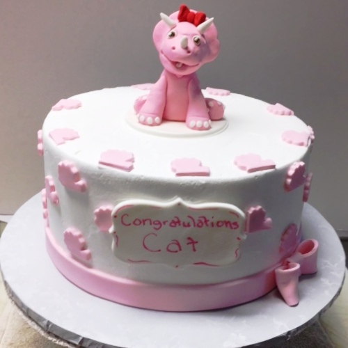 girly dinosaur cake