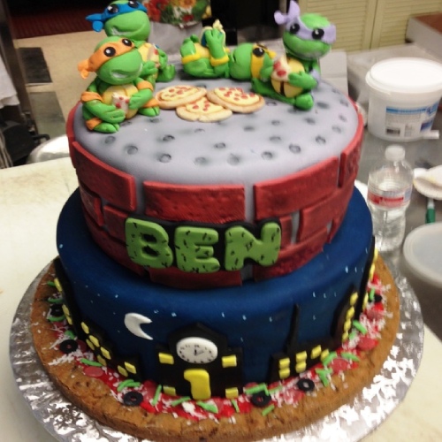 teenage mutant ninja turtle cake